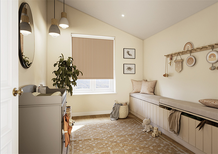 The British Stripe Co. Catherine, Teinbridge No.2 - Twist&Fit Roller Blind - Image 7